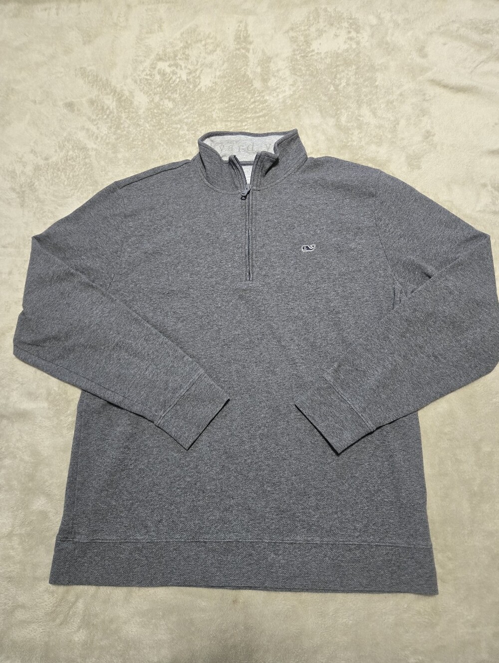 Vineyard Vines Men's Charcoal Gray Half-Zip Performance Pullover Mens Size XL